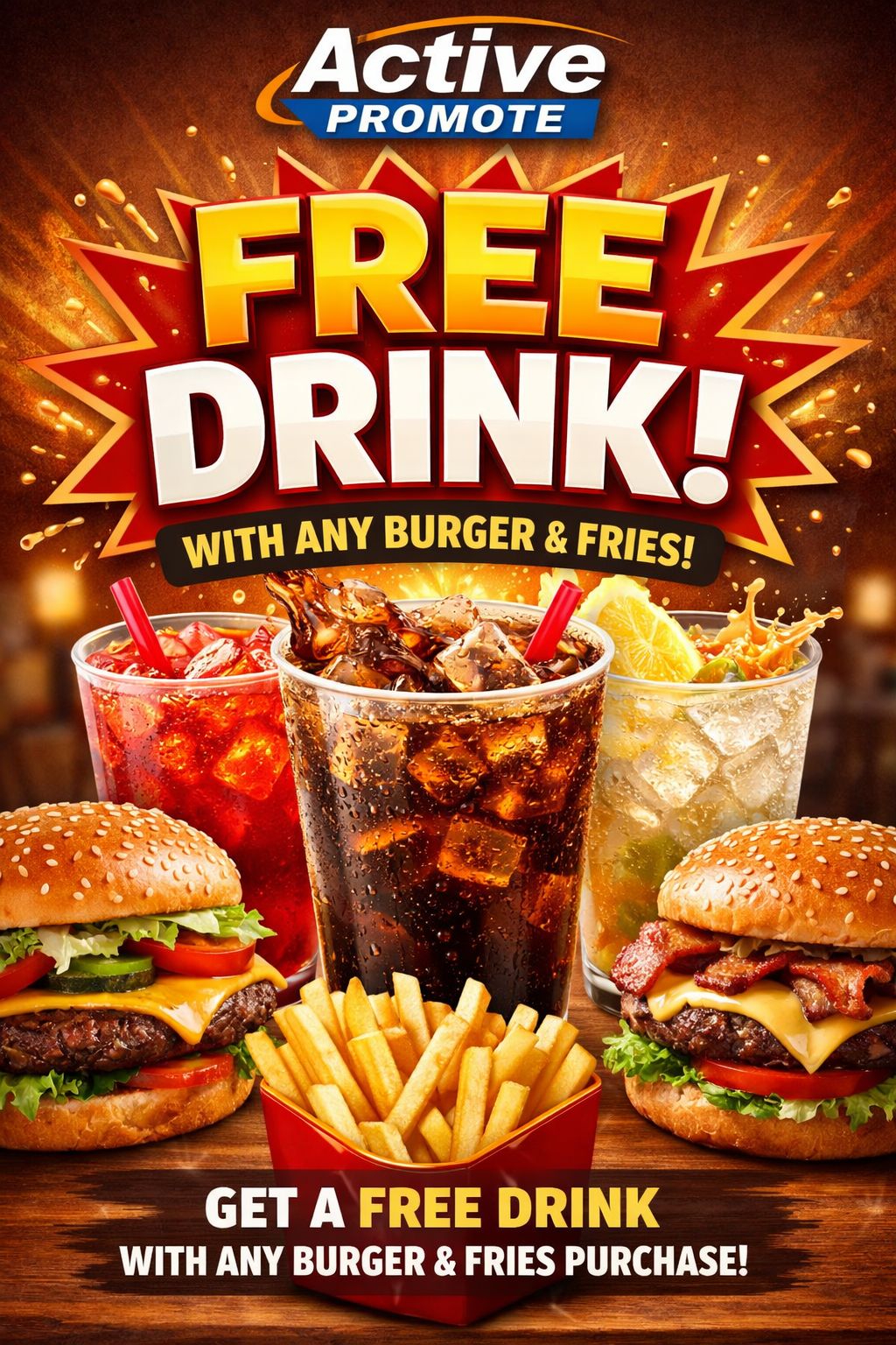 Free Drinks with maeal